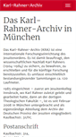 Mobile Screenshot of karl-rahner-archiv.de